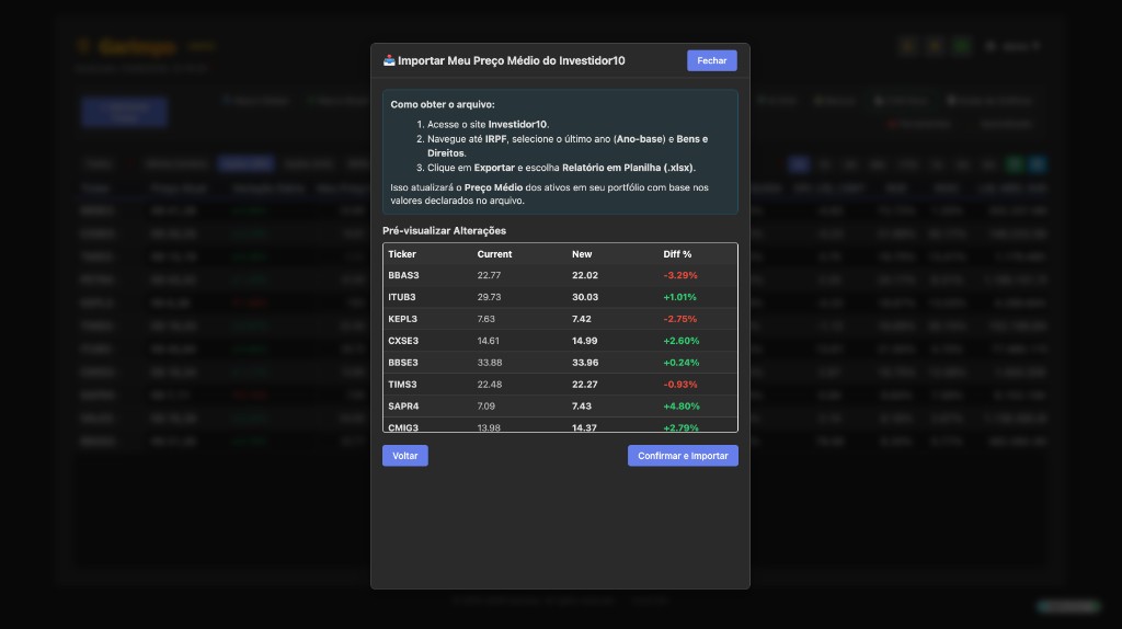 Import Avg Price (B3/Investidor10)
