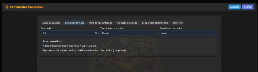 Tools (Rate Converter)
